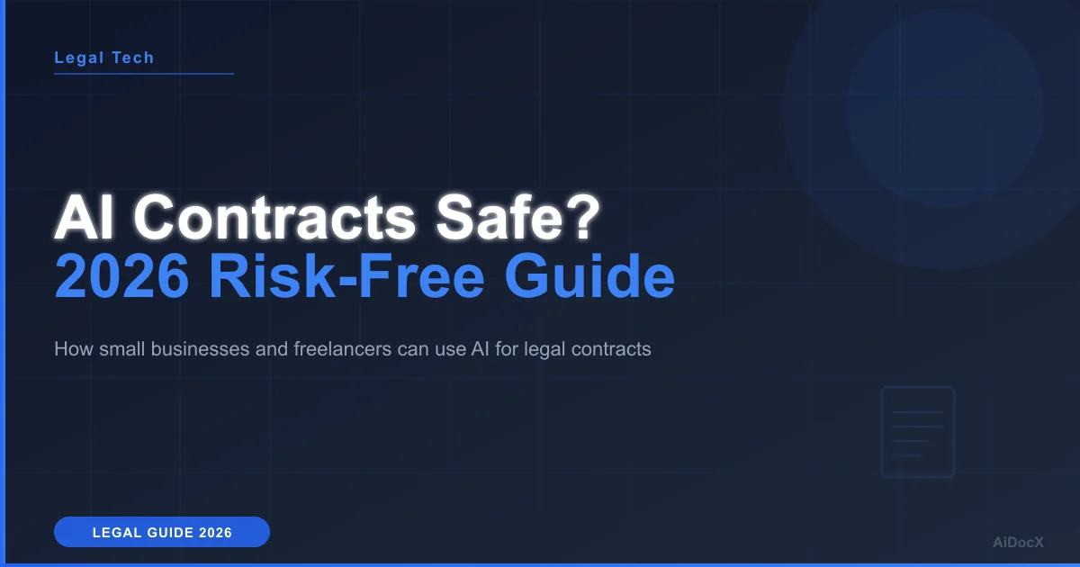AI Contracts Safe? Risk-Free Drafting Guide for 2026