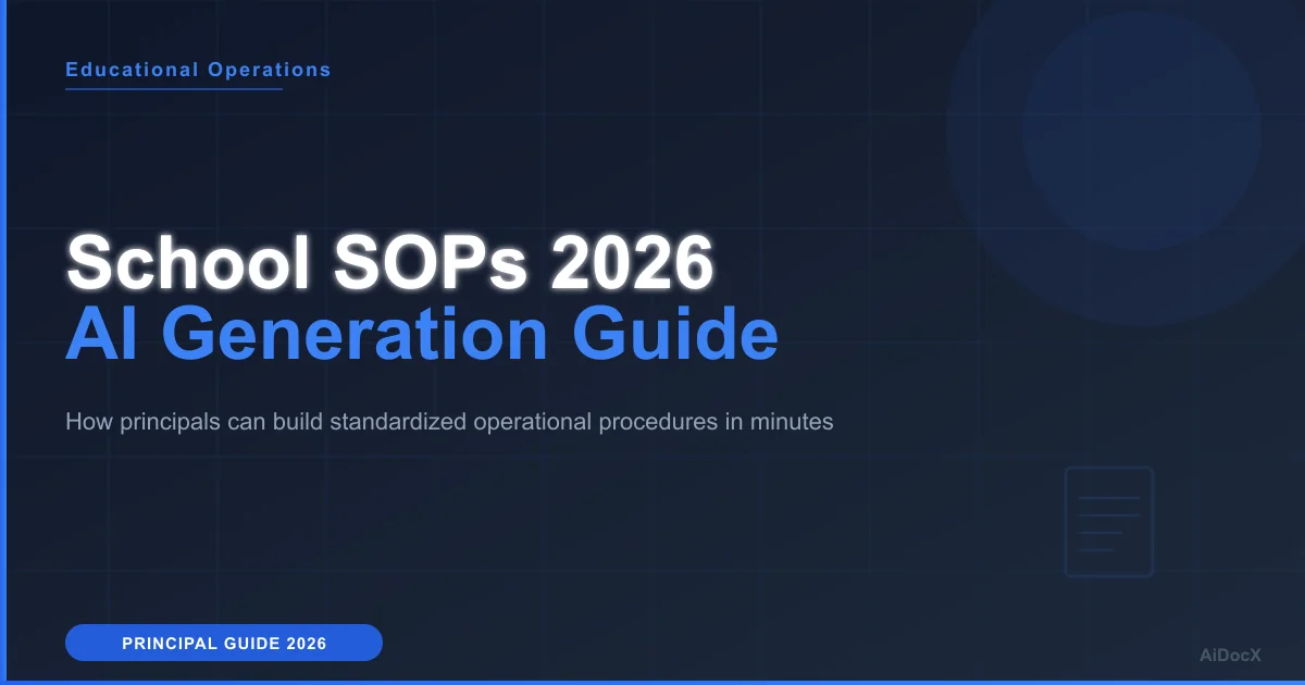 Essential School SOPs for 2026: Automate with AI