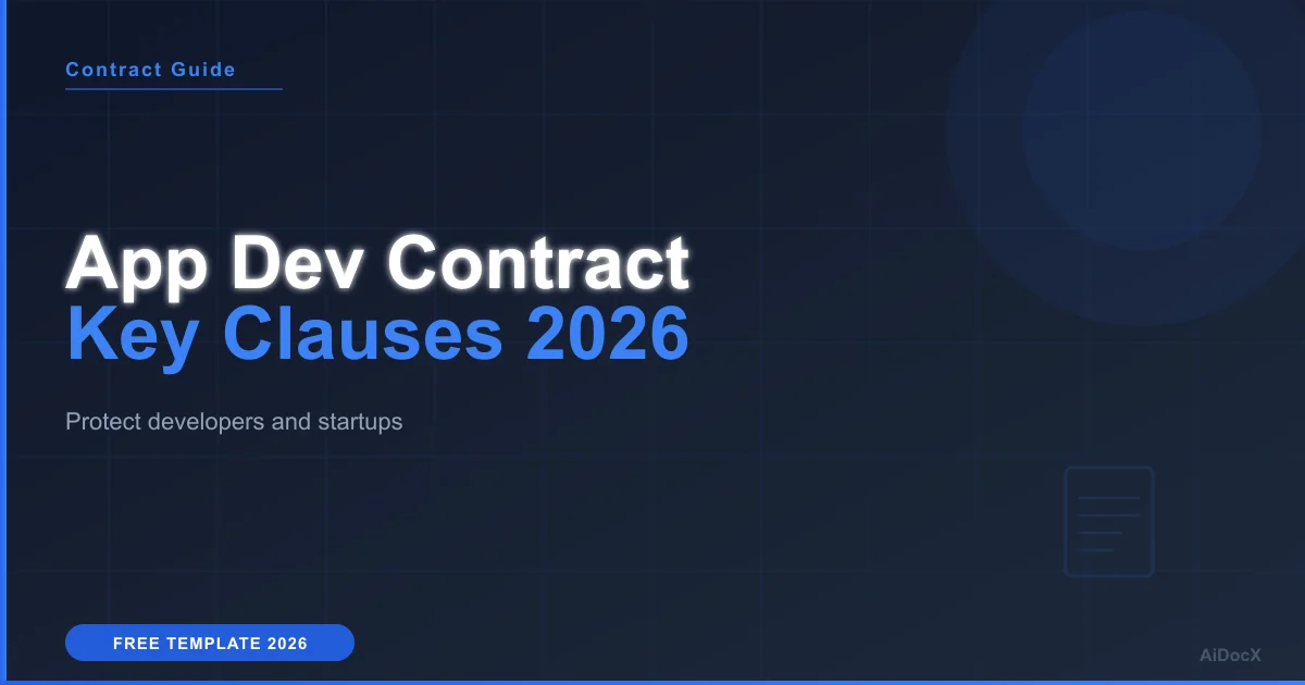 App Development Contract: 7 Essential Clauses for 2026