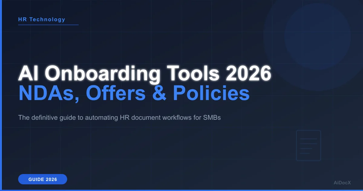 Best AI Tools for HR Onboarding Docs 2026