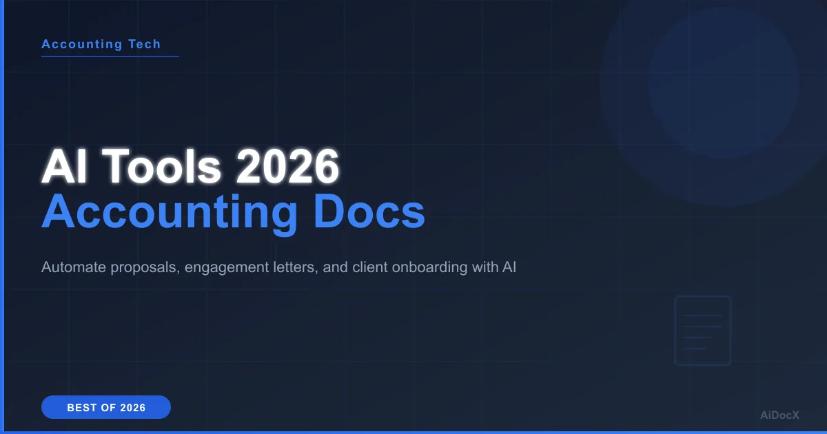 Best AI Tools for Accountants 2026: Engagement Letters & Docs