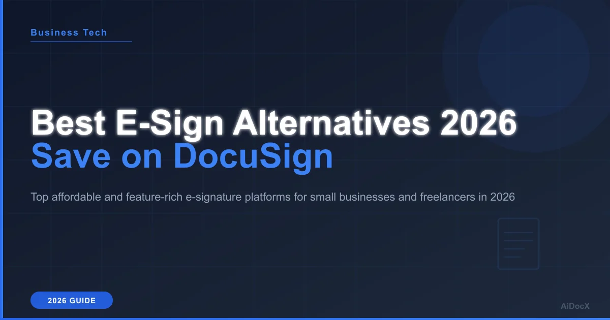 Best DocuSign Alternatives for Small Business 2026