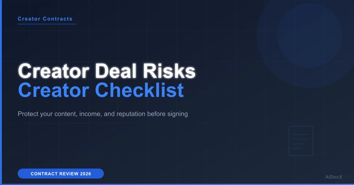 7 Red Flags in Brand Deal Contracts to Catch Before Signing 2026