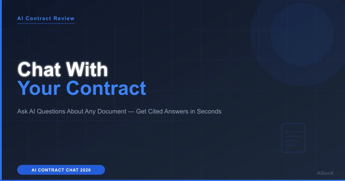 Chat With Your Contract: How to Ask AI Questions About Any Document (2026)