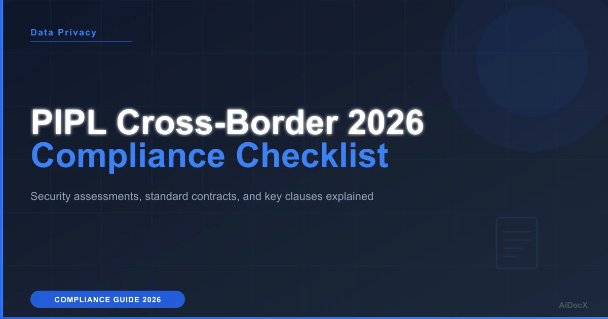 China PIPL Cross-Border Data Transfer: 2026 Compliance Guide