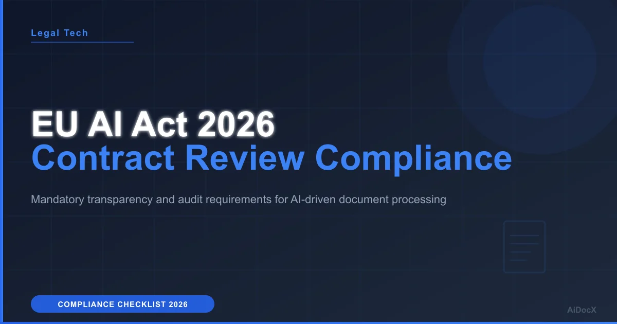 EU AI Act 2026: Contract Review Obligations for SaaS