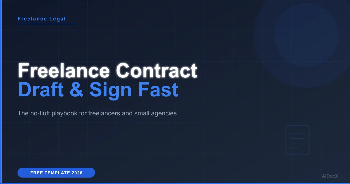 How to Write a Freelance Contract in 2026