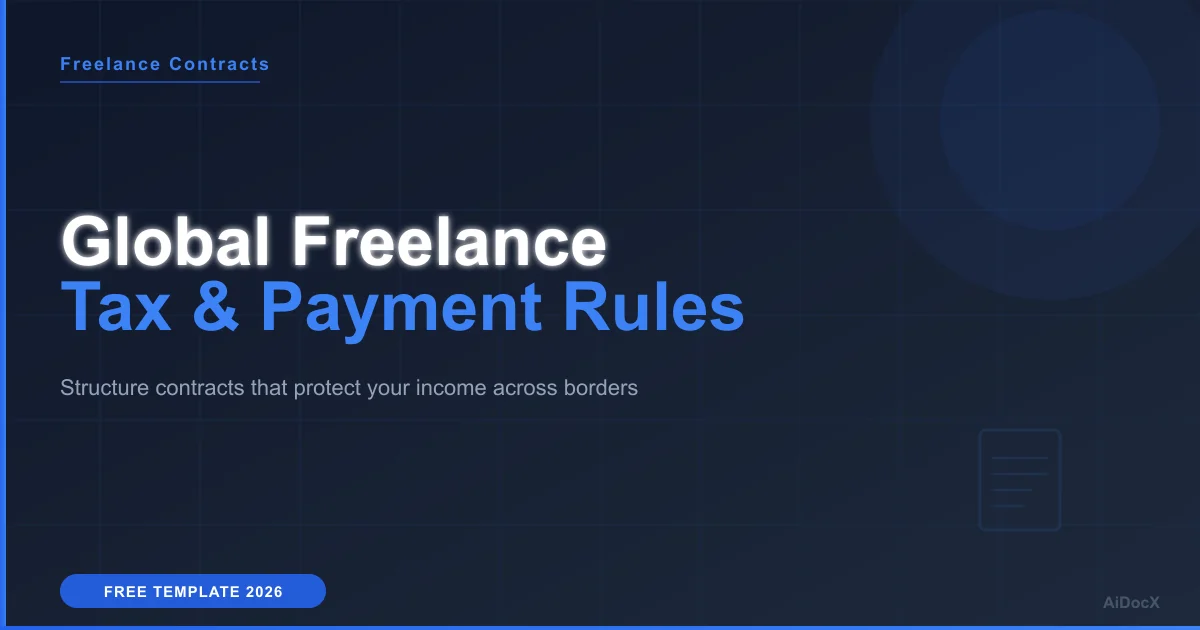 Cross-Border Freelance Contracts: Currency, Tax & Law 2026