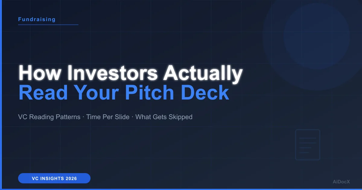How Investors Actually Read Your Pitch Deck — VC Insights (2026)