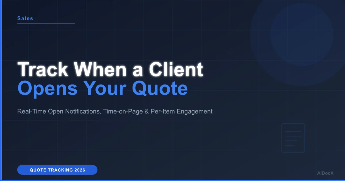 How to Track When a Client Opens Your Quote (2026 Guide)