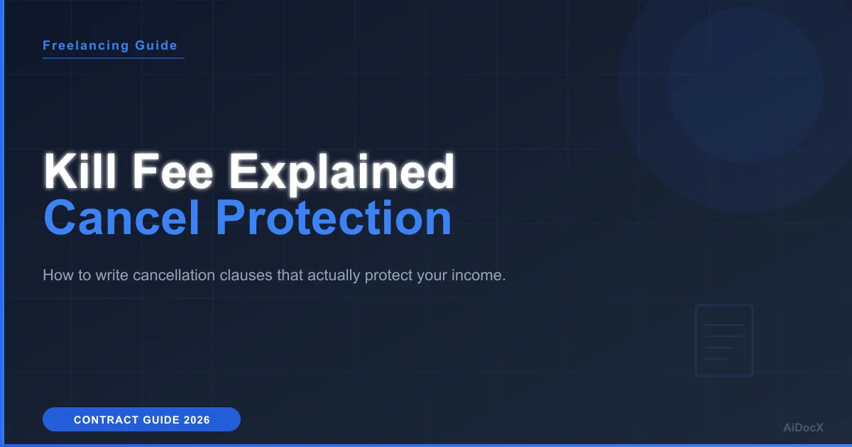 What Is a Kill Fee? Protect Freelance Income in 2026