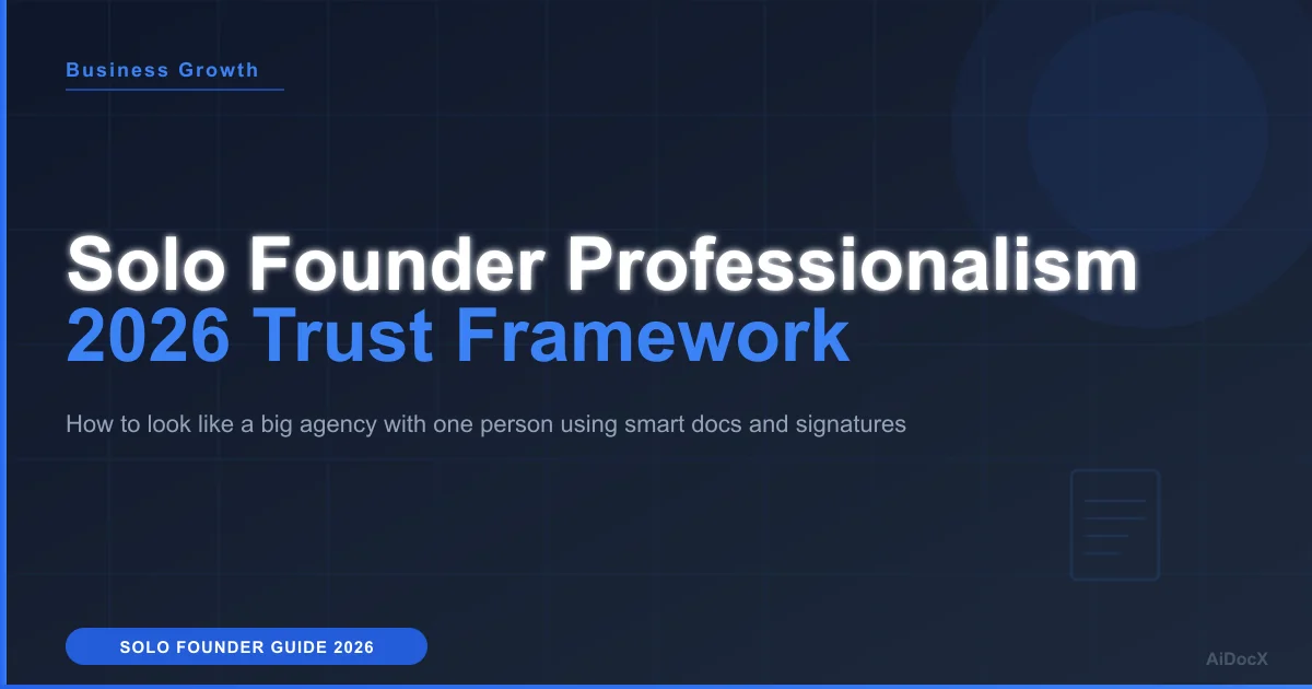 Look Professional as a Solo Founder in 2026