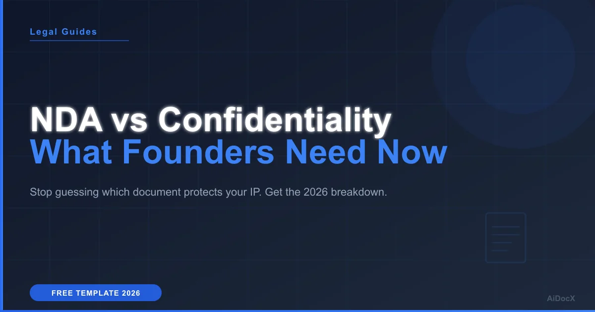NDA vs Confidentiality Agreement: Which One Do You Need in 2026?