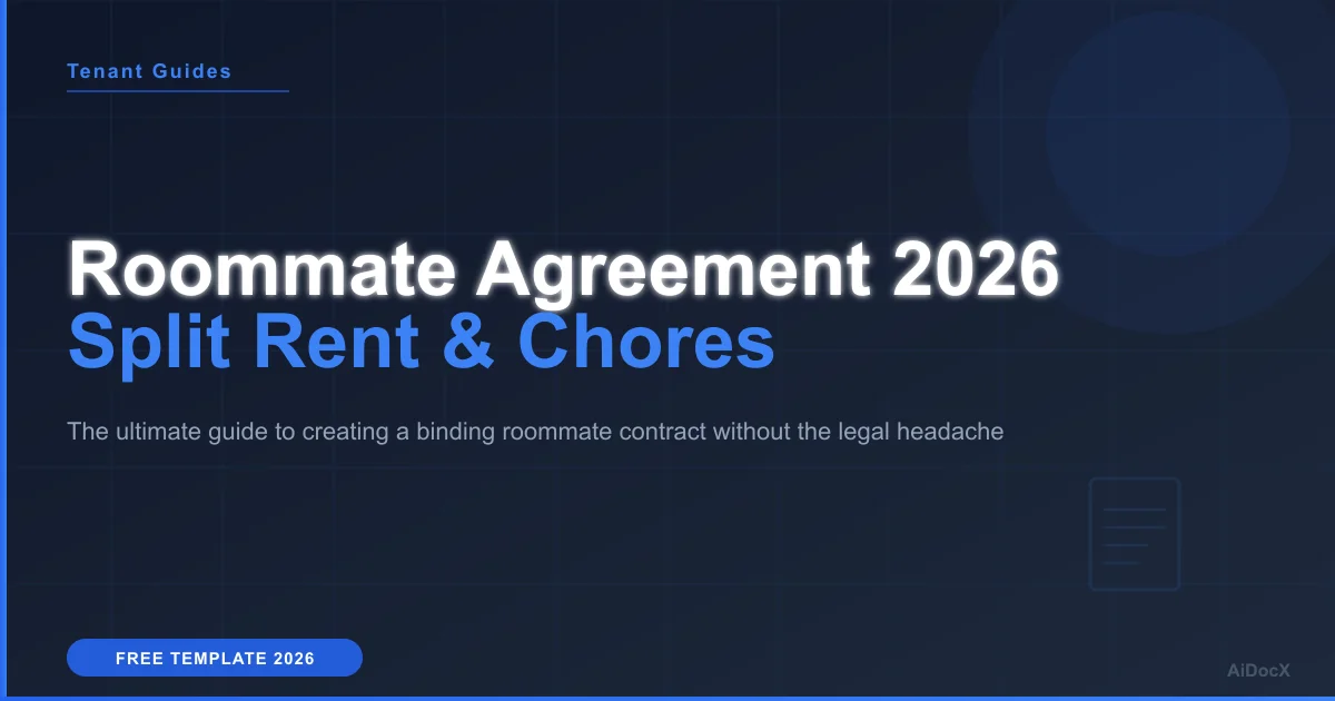 Roommate Agreement Template 2026: Rent, Chores & Rules