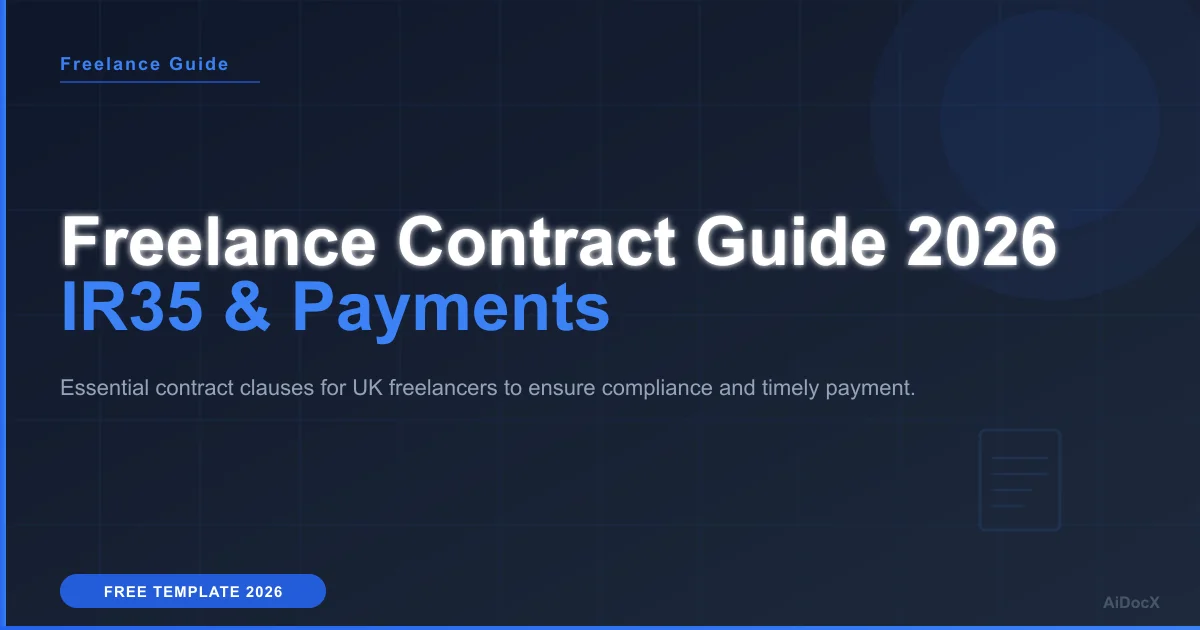 UK Freelancer Contract Guide 2026: IR35 & Payments