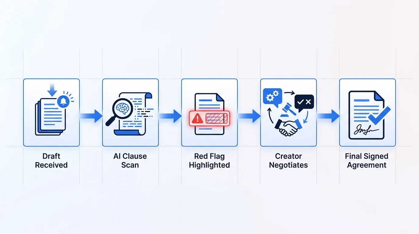 Sponsorship contract negotiation flow