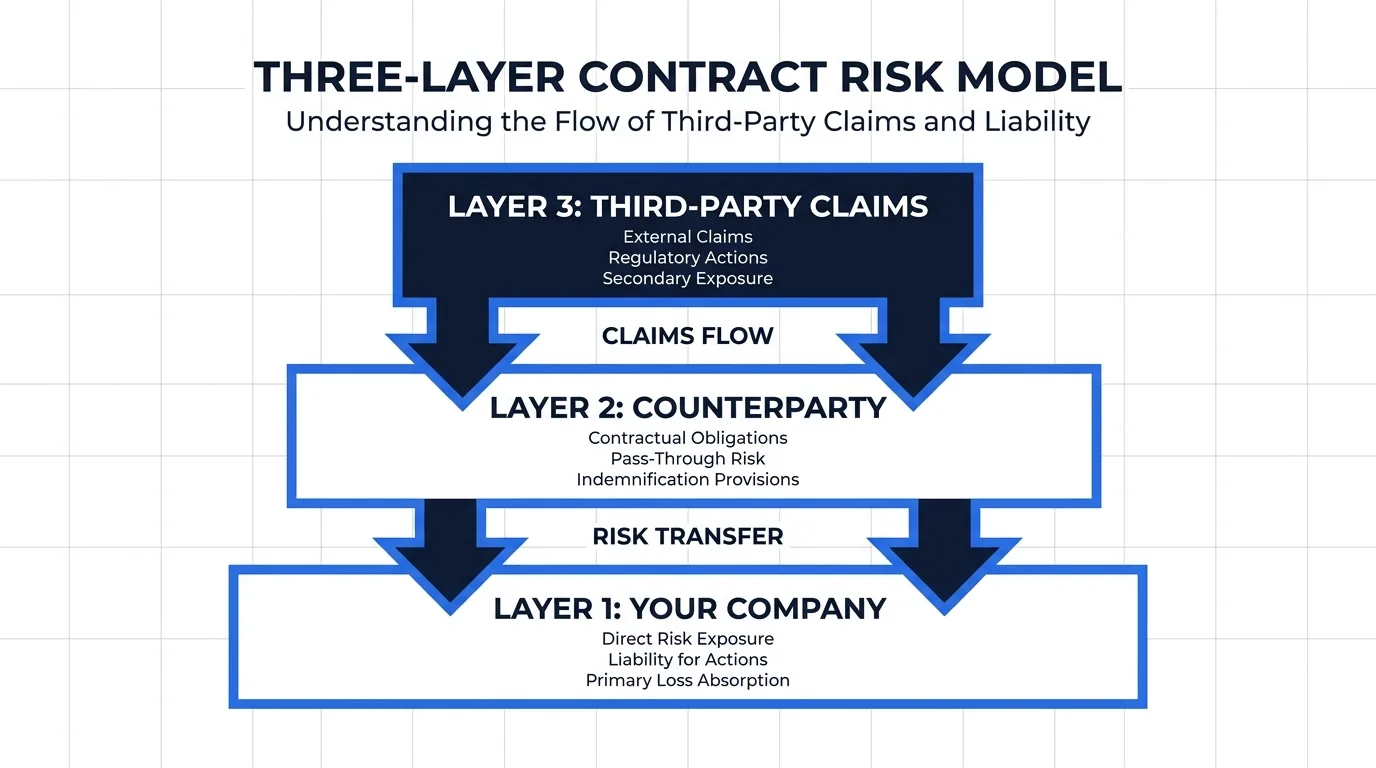 Indemnification clause breakdown diagram