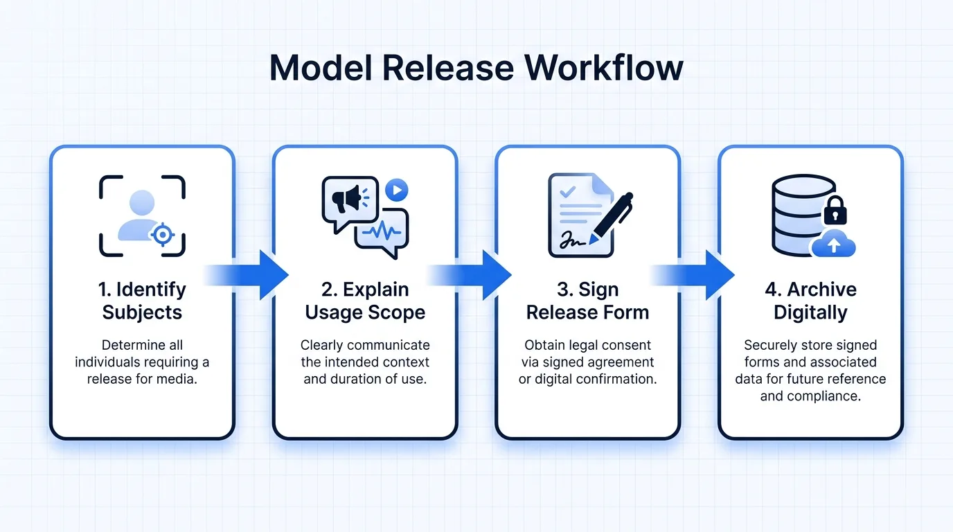 Model release workflow diagram