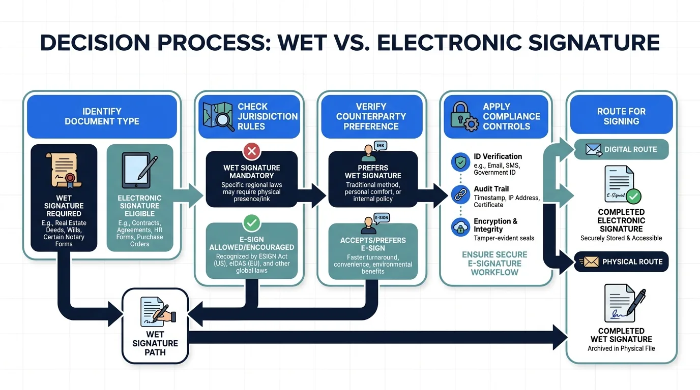 Wet signature requirements guide